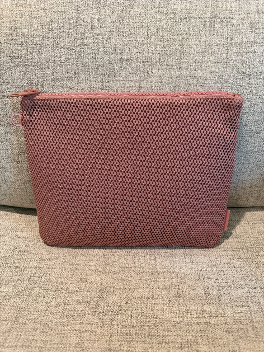 Dagne Dover pink Air Mesh Pouch-Large-12.25”x9.5”